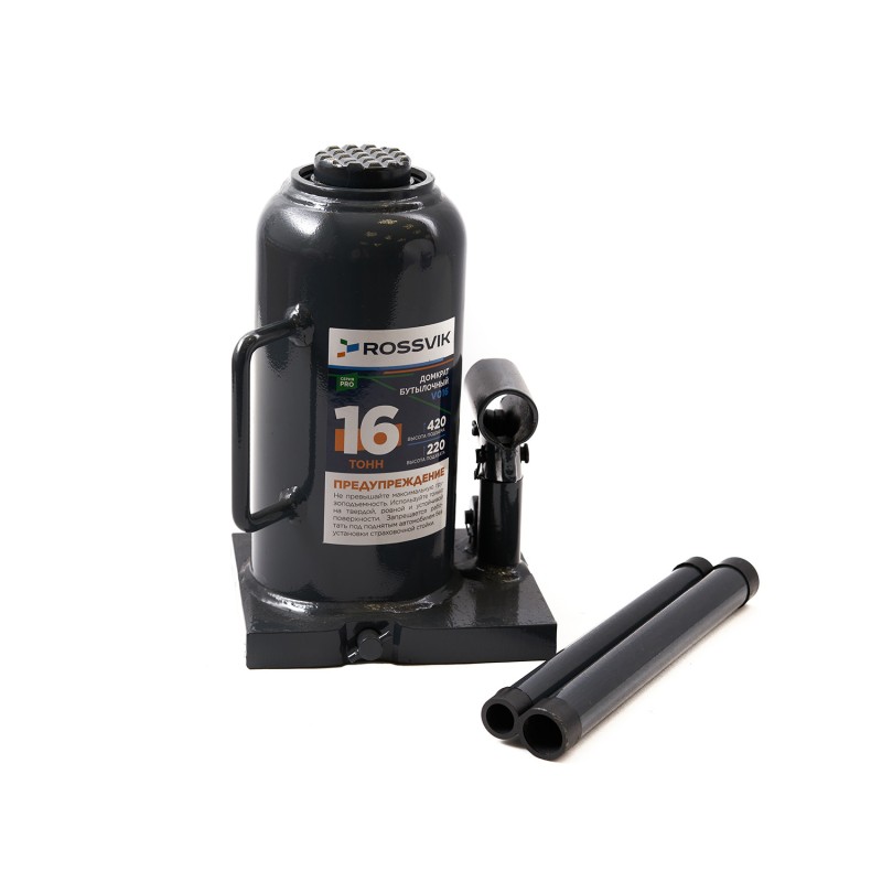 Домкрат бутылочный ROSSVIK PRO V016, г/п 16,0т Домкрат бутылочный ROSSVIK PRO V016, г/п 16,0т