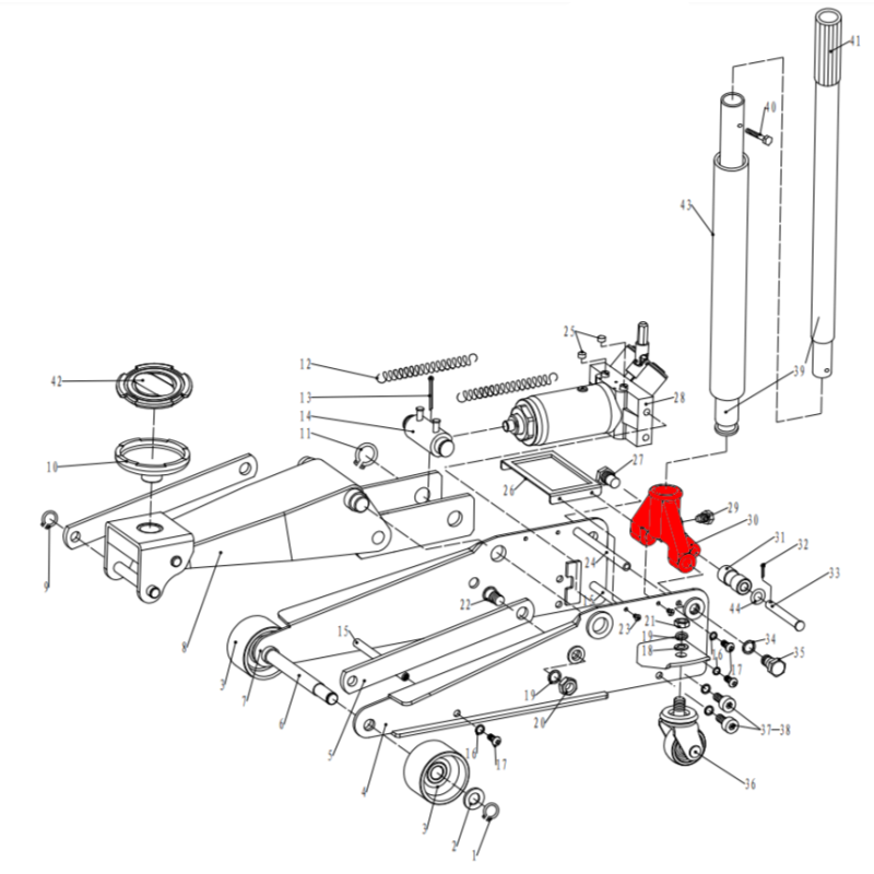 Коромысло (рычаг) V3 (Rocker arm pos.30) Коромысло (рычаг) V3 (Rocker arm pos.30)