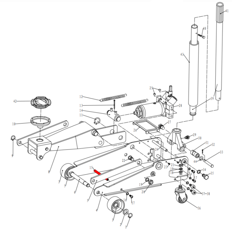Шпилька соединительная V3 (Reinforcing rod pos.15) Шпилька соединительная V3 (Reinforcing rod pos.15)