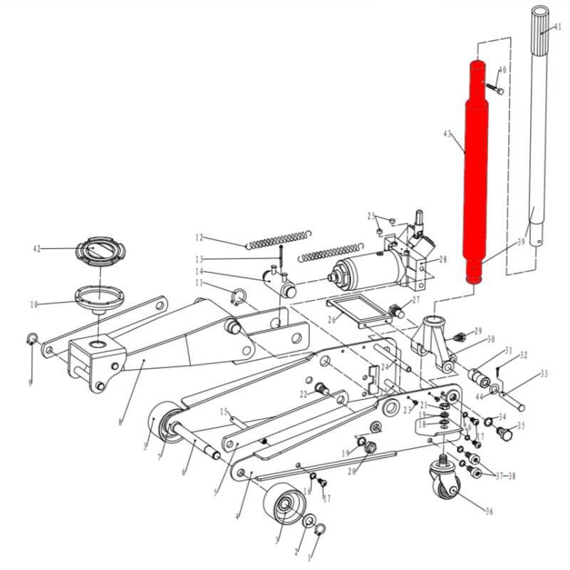 Ручка нижняя часть V3, V3LP (Upper Handle pos.38) Ручка нижняя часть V3, V3LP (Upper Handle pos.38)