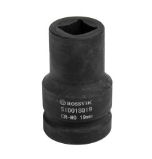 SID01SQ19 Головка торцевая ударная четырехгранная ROSSVIK, 1", 19мм, L-80мм