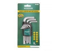 H0109S Набор ключей шестигранных ROSSVIK, 9пр
