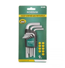 H0109S Набор ключей шестигранных ROSSVIK, 9пр
