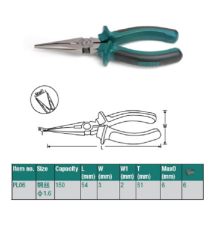 PL06 Длинногубцы ROSSVIK 6"