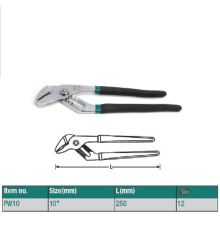 PW10 Клещи переставные ROSSVIK 10"