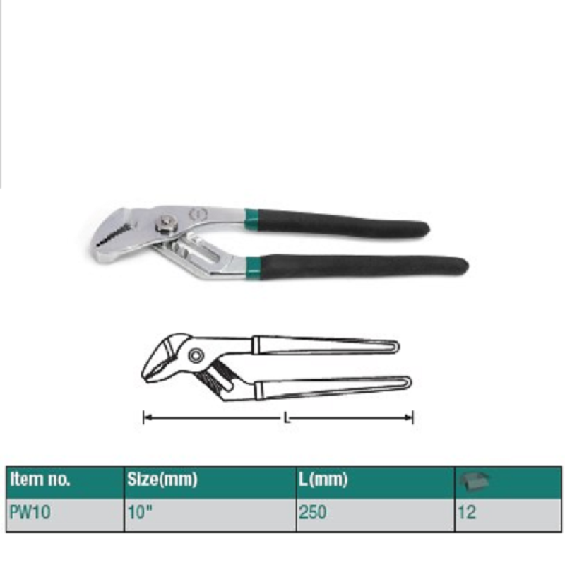 PW10 Клещи переставные ROSSVIK 10" PW10 Клещи переставные ROSSVIK 10"