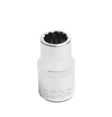 S121212 Головка торцевая 12-гранная ROSSVIK 1/2", 12мм