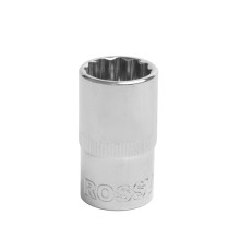 S121216 Головка торцевая 12-гранная ROSSVIK 1/2", 16мм