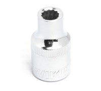 S121224 Головка торцевая 12-гранная ROSSVIK 1/2", 24мм