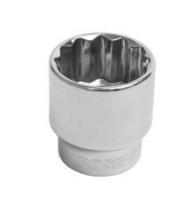 S121232 Головка торцевая 12-гранная ROSSVIK 1/2", 32мм