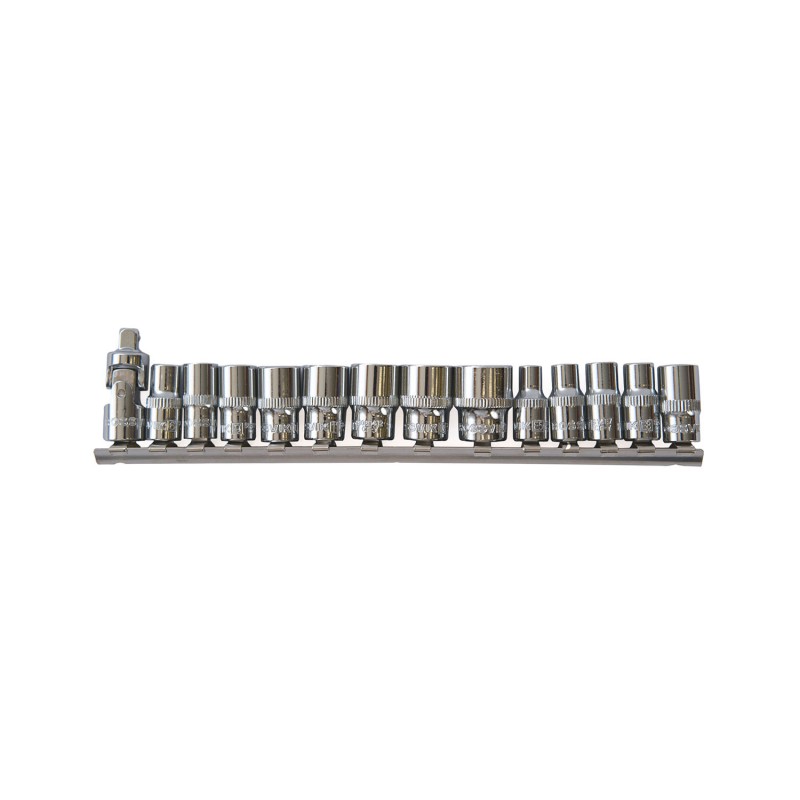 SST0614 Набор головок на рельсе 1/4" ROSSVIK, 6-14мм, 14 предметов SST0614 Набор головок на рельсе 1/4" ROSSVIK, 6-14мм, 14 предметов