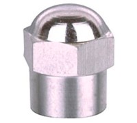 AT-P-100 Колпачок вентиля (пластик), цвет хром 100шт