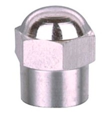 AT-P-100 Колпачок вентиля (пластик), цвет хром 100шт