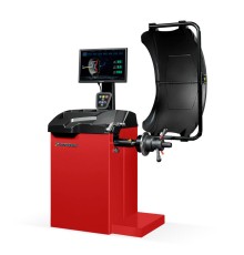 Станок балансировочный ROSSVIK VT-63, 220В (LCD, лазер, эл. линейка, УЗ) RAL3020 КРАСНЫЙ