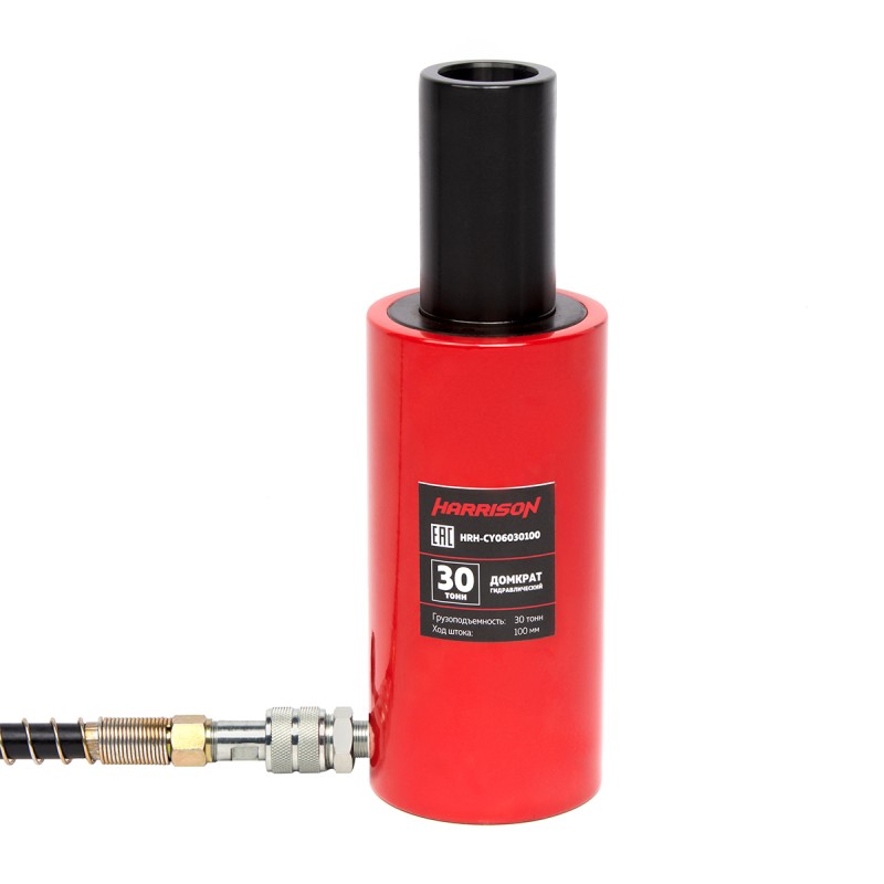 HRH-CY06030100 Гидравлический цилиндр (домкрат) с полым штоком, однополостной 30 т, ход 100 мм, HARRISON