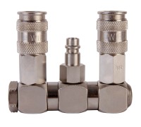 WDK-83RLL Разветвитель пневматический с вращающимися соединениями, вход со штекером, 2 выхода БРС