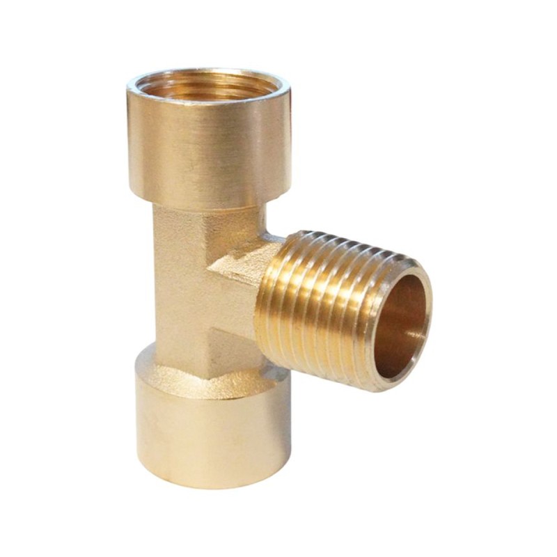 WDK-40FMF Фитинг T - образный, резъба 1/2" PT, F-M-F (внутренний/внешний/внутренний), латунь WDK-40FMF Фитинг T - образный, резъба 1/2" PT, F-M-F (внутренний/внешний/внутренний), латунь