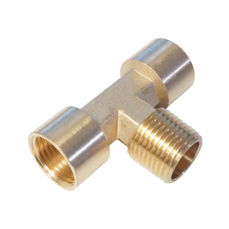 WDK-40FMF Фитинг T - образный, резъба 1/2" PT, F-M-F (внутренний/внешний/внутренний), латунь WDK-40FMF Фитинг T - образный, резъба 1/2" PT, F-M-F (внутренний/внешний/внутренний), латунь