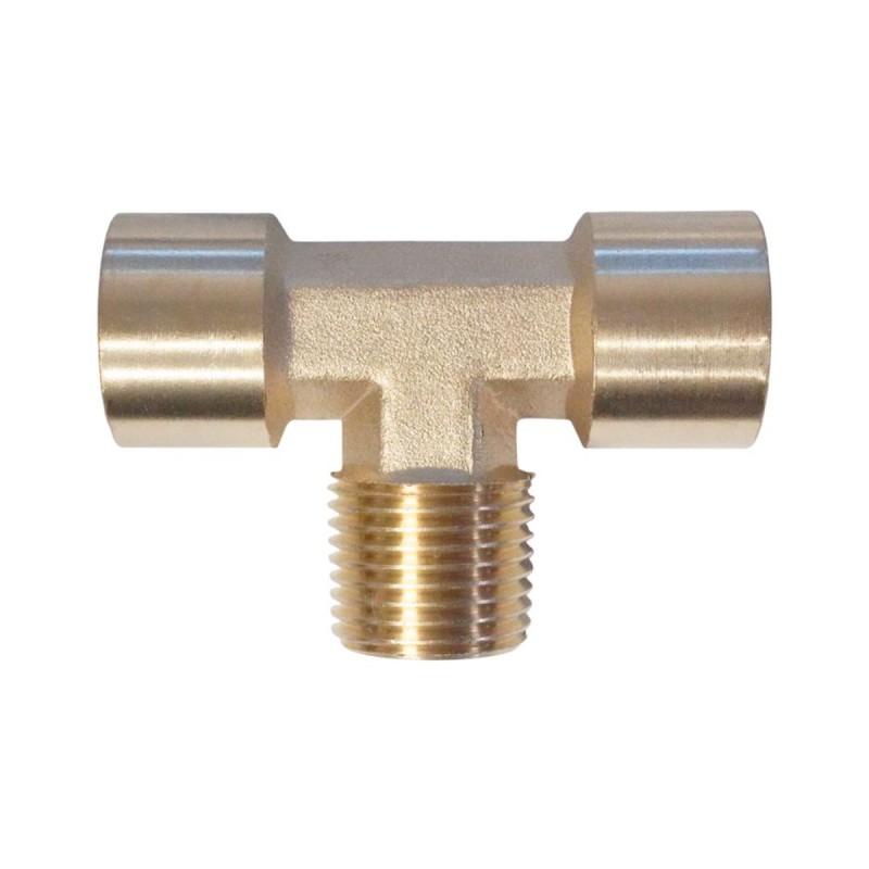 WDK-40FMF Фитинг T - образный, резъба 1/2" PT, F-M-F (внутренний/внешний/внутренний), латунь WDK-40FMF Фитинг T - образный, резъба 1/2" PT, F-M-F (внутренний/внешний/внутренний), латунь