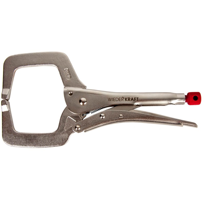 WDK-65051 Зажим сварочный С-образный с фиксатором. Струбцины сварочные. (368х177х30 мм), WiederKraft