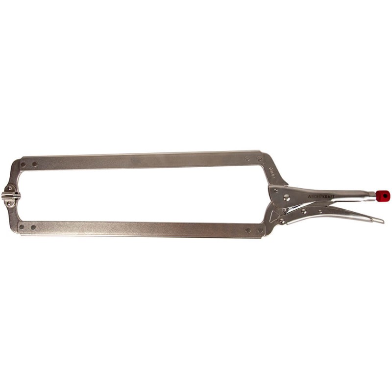 WDK-65142 Зажим сварочный С-образный с фиксатором. Струбцины сварочные. (167х608 мм), WiederKraft