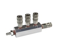 WDK-85MB Разветвитель пневматический с увеличенной пропускной способность, вход со штекером, 4 выход