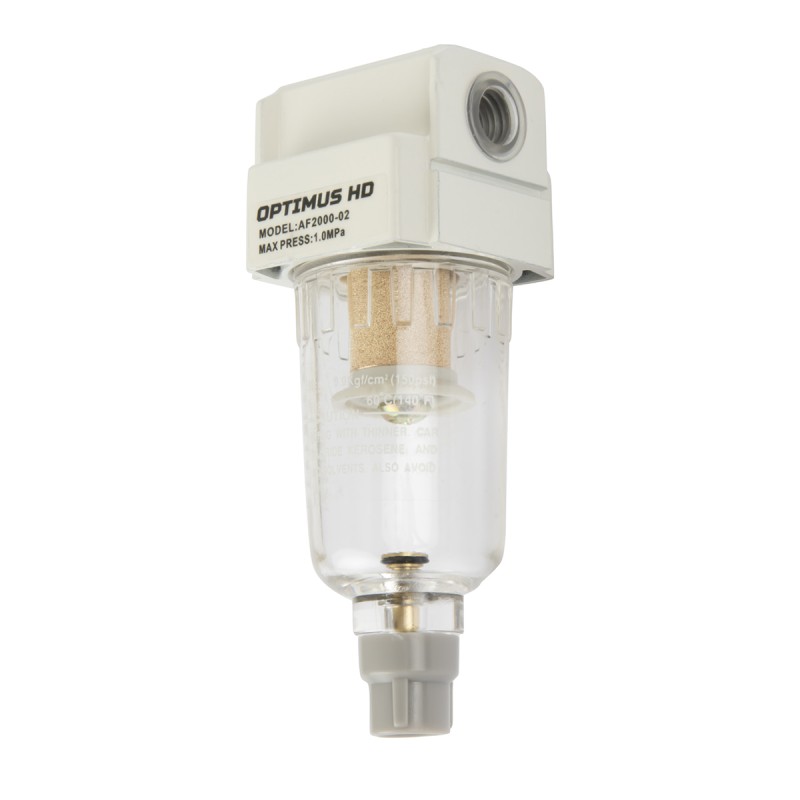 AF2000-02 Фильтр-масловлагоотделитель 1/4", OPTIMUS AF2000-02 Фильтр-масловлагоотделитель 1/4", OPTIMUS