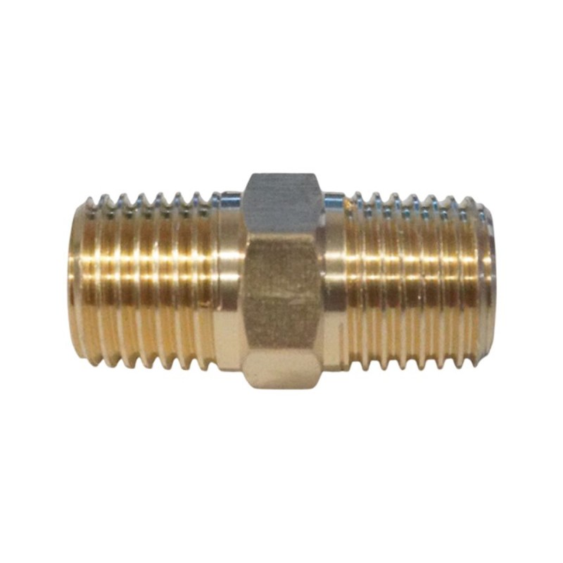 WDK-214MB Адаптер, резьба 1/4"-1/4" PT, M-M (внешняя), латунь WDK-214MB Адаптер, резьба 1/4"-1/4" PT, M-M (внешняя), латунь
