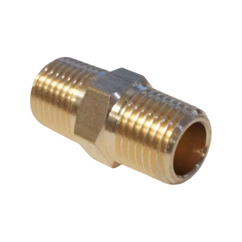WDK-214MB Адаптер, резьба 1/4"-1/4" PT, M-M (внешняя), латунь WDK-214MB Адаптер, резьба 1/4"-1/4" PT, M-M (внешняя), латунь