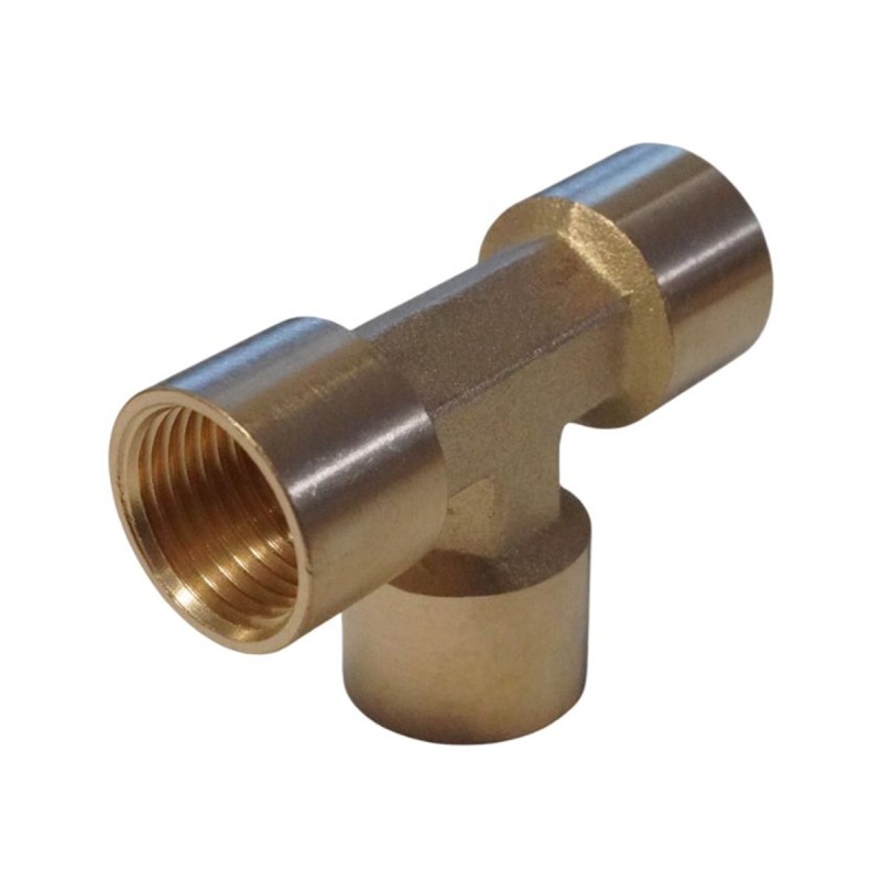 WDK-43PFB Фитинг T - образный, резъба 1/2" PT, F-F-F (внутренний), латунь WDK-43PFB Фитинг T - образный, резъба 1/2" PT, F-F-F (внутренний), латунь