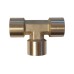 WDK-43PFB Фитинг T - образный, резъба 1/2" PT, F-F-F (внутренний), латунь