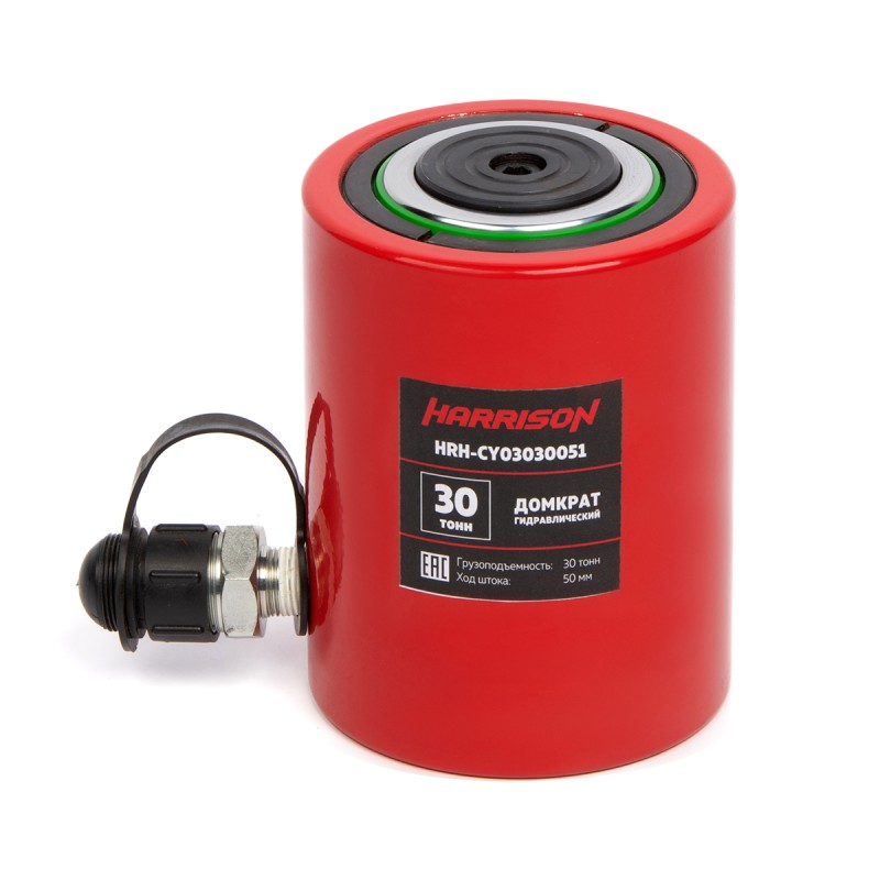 HRH-CY03030051 Гидравлический цилиндр (домкрат), однополостной 30 т, ход 50 мм, HARRISON HRH-CY03030051 Гидравлический цилиндр (домкрат), однополостной 30 т, ход 50 мм, HARRISON