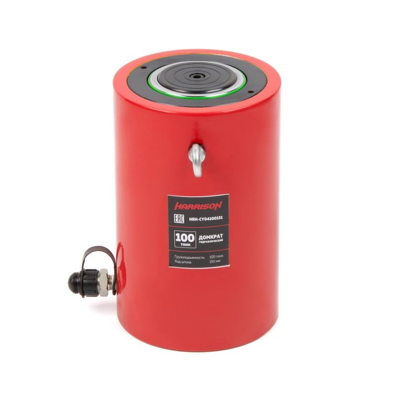 HRH-CY04100151 Гидравлический цилиндр (домкрат), однополостной 100 т, ход 150 мм, HARRISON