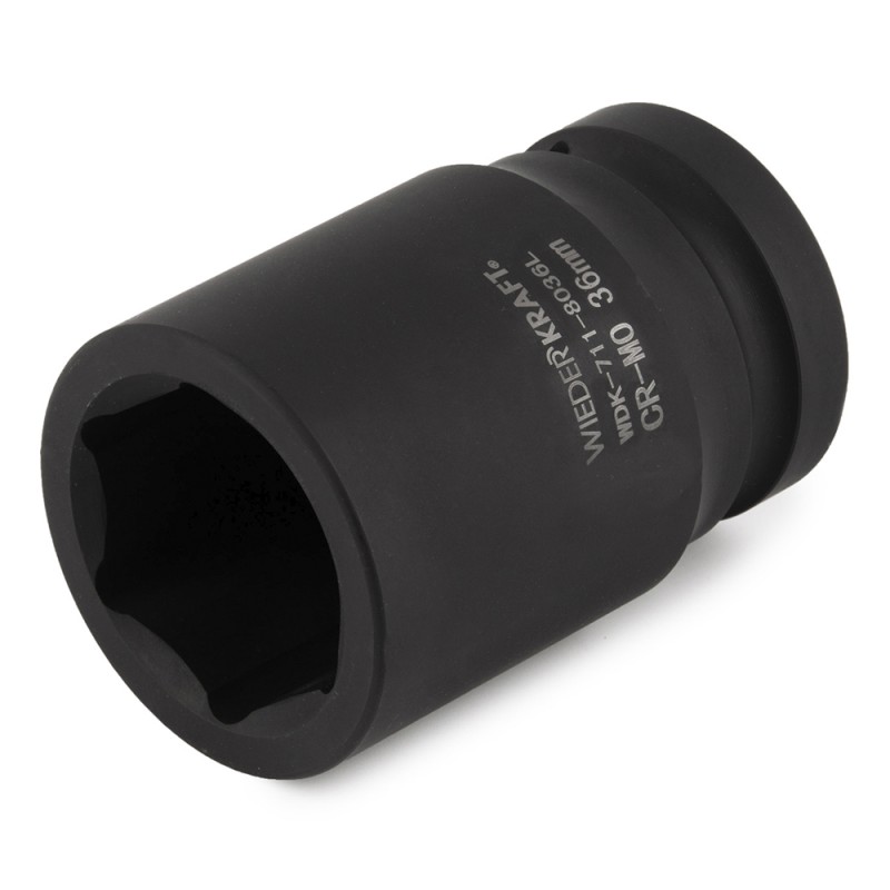 WDK-711-8036L Головка торцева ударная глубокая 1", 6 граней, 36 мм, WiederKraft WDK-711-8036L Головка торцева ударная глубокая 1", 6 граней, 36 мм, WiederKraft