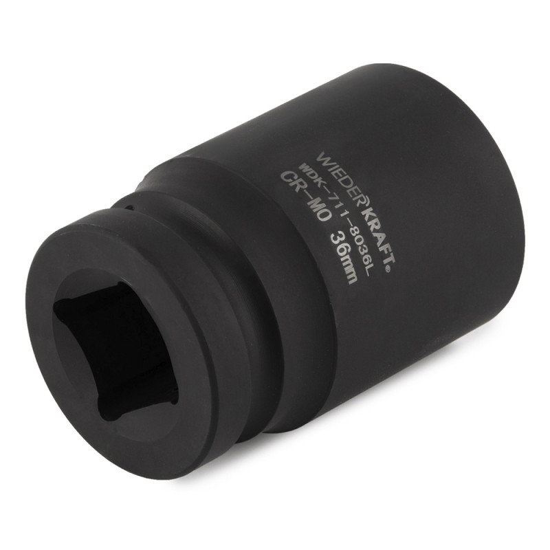 WDK-711-8036L Головка торцева ударная глубокая 1", 6 граней, 36 мм, WiederKraft WDK-711-8036L Головка торцева ударная глубокая 1", 6 граней, 36 мм, WiederKraft