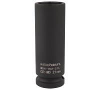 WDK-702-21L Головка торцевая ударная глубокая тонкостенная 1/2", 6 граней, 21 мм