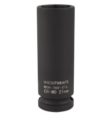 WDK-702-21L Головка торцевая ударная глубокая тонкостенная 1/2", 6 граней, 21 мм