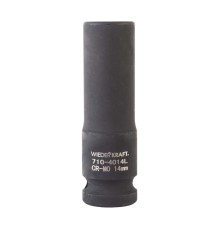 WDK-710-4014L Головка торцевая ударная глубокая 1/2", 6 граней, 14 мм