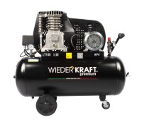 WDK-91054  Масляный поршневой компрессор с ременным приводом: 541 л/мин, 10 бар; 380В/3.0 кВт, 100 л