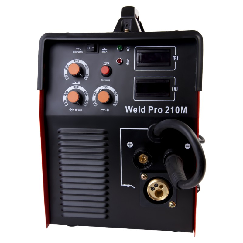 Weld Pro 210M Сварочный аппарат инверторный 210A, 220В MIG/MAG/MMA, WiederKraft