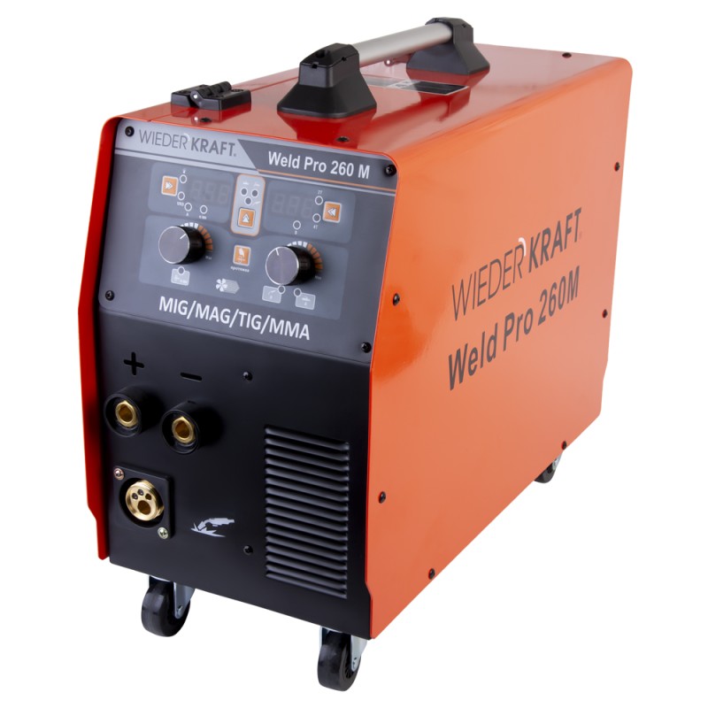 Weld Pro 260M Сварочный аппарат инверторный 260A, 220В MIG/MAG/MMA/Lift TIG с горелкой 24KD, WiederKraft