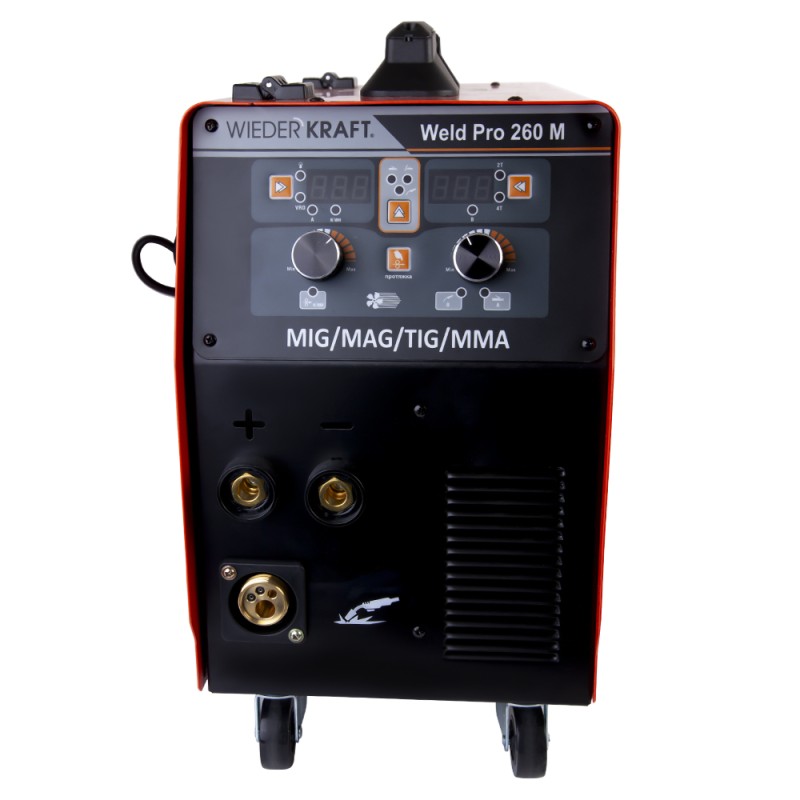 Weld Pro 260M Сварочный аппарат инверторный 260A, 220В MIG/MAG/MMA/Lift TIG с горелкой 24KD, WiederKraft