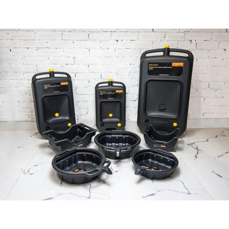WDK-65240 Емкость для слива и хранения отработанного масла, 10 л, WiederKraft