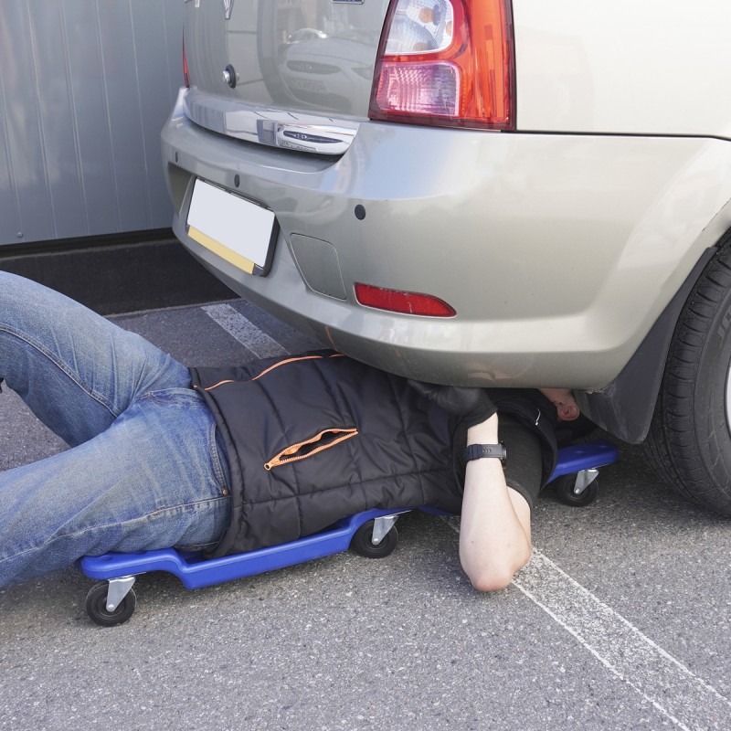 OPT-40130B Лежак ремонтный, подкатной, пластиковый, синий, OPTIMUS OPT-40130B Лежак ремонтный, подкатной, пластиковый, синий, OPTIMUS