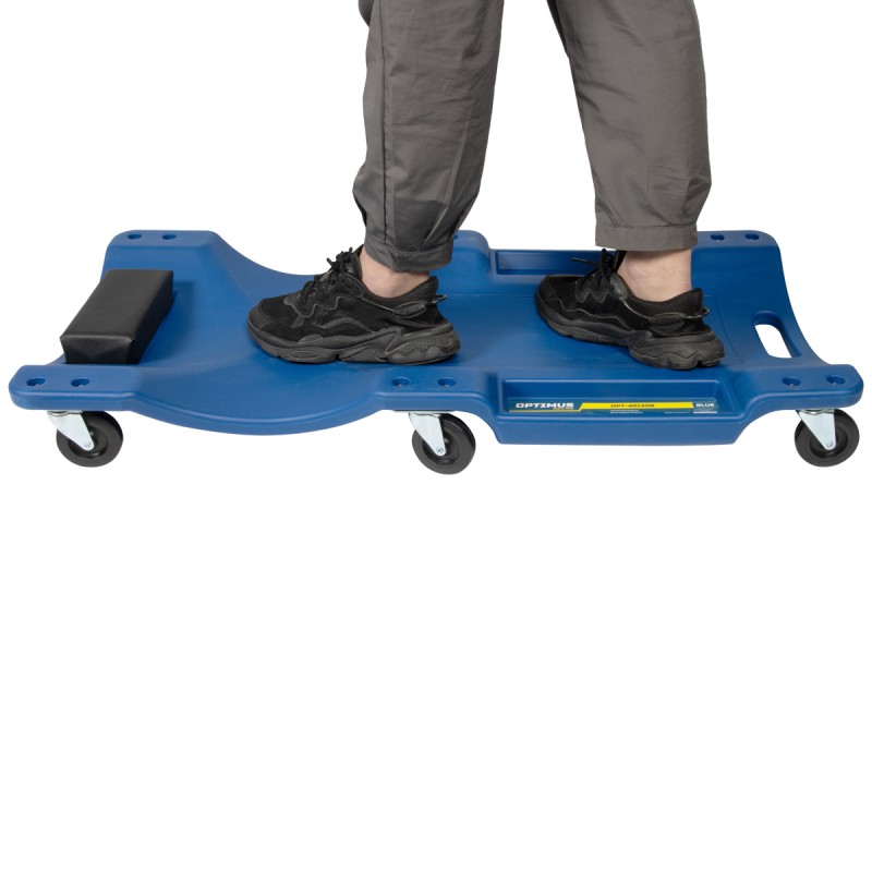 OPT-40130B Лежак ремонтный, подкатной, пластиковый, синий, OPTIMUS OPT-40130B Лежак ремонтный, подкатной, пластиковый, синий, OPTIMUS