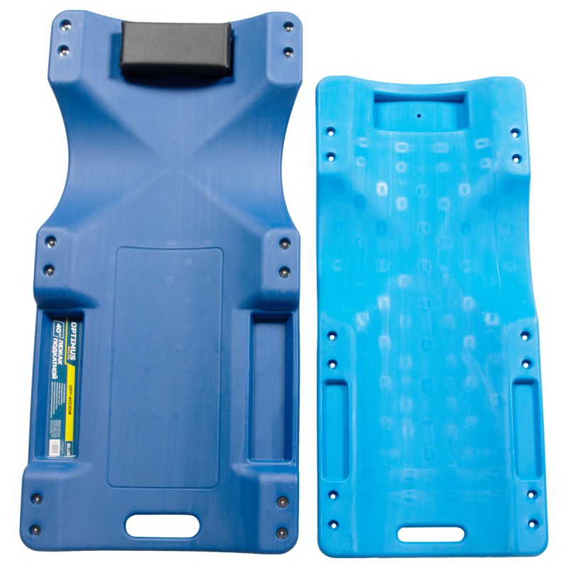 OPT-40130B Лежак ремонтный, подкатной, пластиковый, синий, OPTIMUS OPT-40130B Лежак ремонтный, подкатной, пластиковый, синий, OPTIMUS