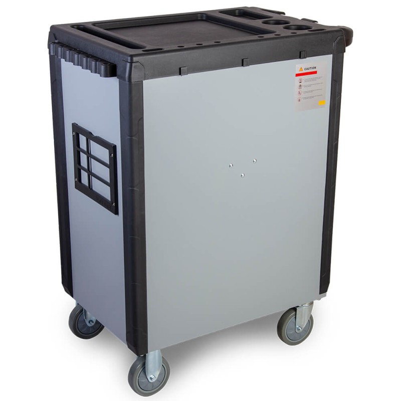 WDK-703 Тележка инструментальная, 2 ящика и отсек с полкой, WiederKraft WDK-703 Тележка инструментальная, 2 ящика и отсек с полкой, WiederKraft