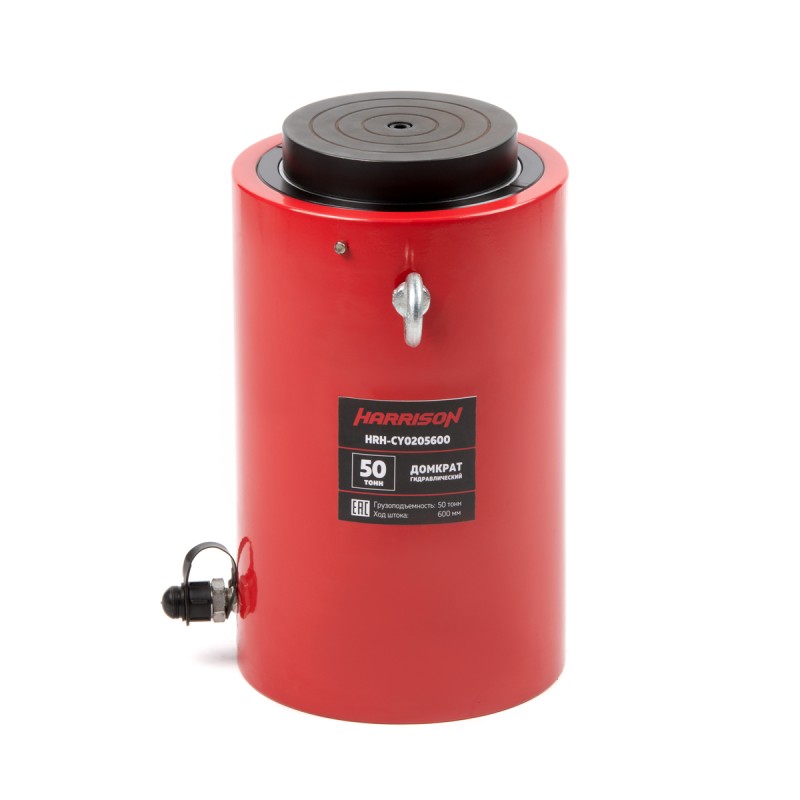 HRH-CY0205600 Гидравлический цилиндр (домкрат), многоступенчатый, однополостной 50 т, ход 600 мм, HARRISON