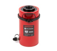 HRH-CY06060100 Гидравлический цилиндр (домкрат) с полым штоком, однополостной 60 т, ход 100 мм