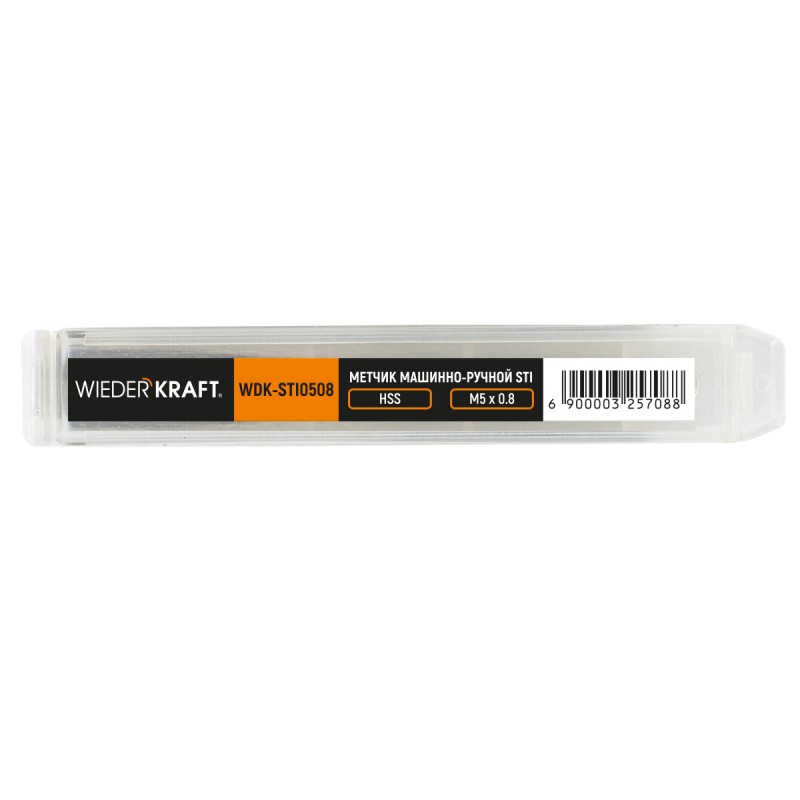 WDK-STI0508 Метчик STI для резьбовых вставок M5X0,8, HSS, WiederKraft WDK-STI0508 Метчик STI для резьбовых вставок M5X0,8, HSS, WiederKraft